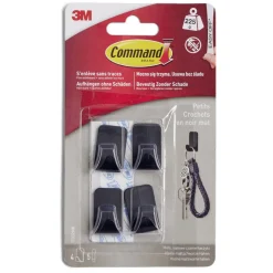 Lot de 4 crochets noir mat^Gifi Sale