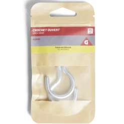 Lot de 2 crochets ouverts gris Ø5x40mm^Gifi Online