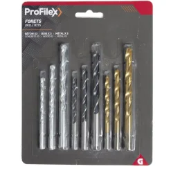 Lot de 9 forets acier^Gifi Clearance