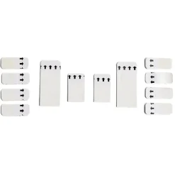 Lot de 12 languettes adhésives double face pour accroche murale^Gifi