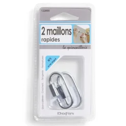 Lot de 2 maillons rapides en acier zingué - 50 mm N°5^Gifi Sale