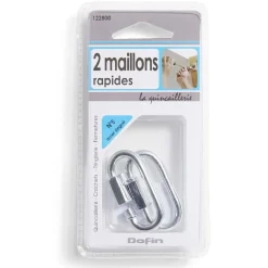 Lot de 2 maillons rapides en acier zingué - 50 mm N°5^Gifi Sale