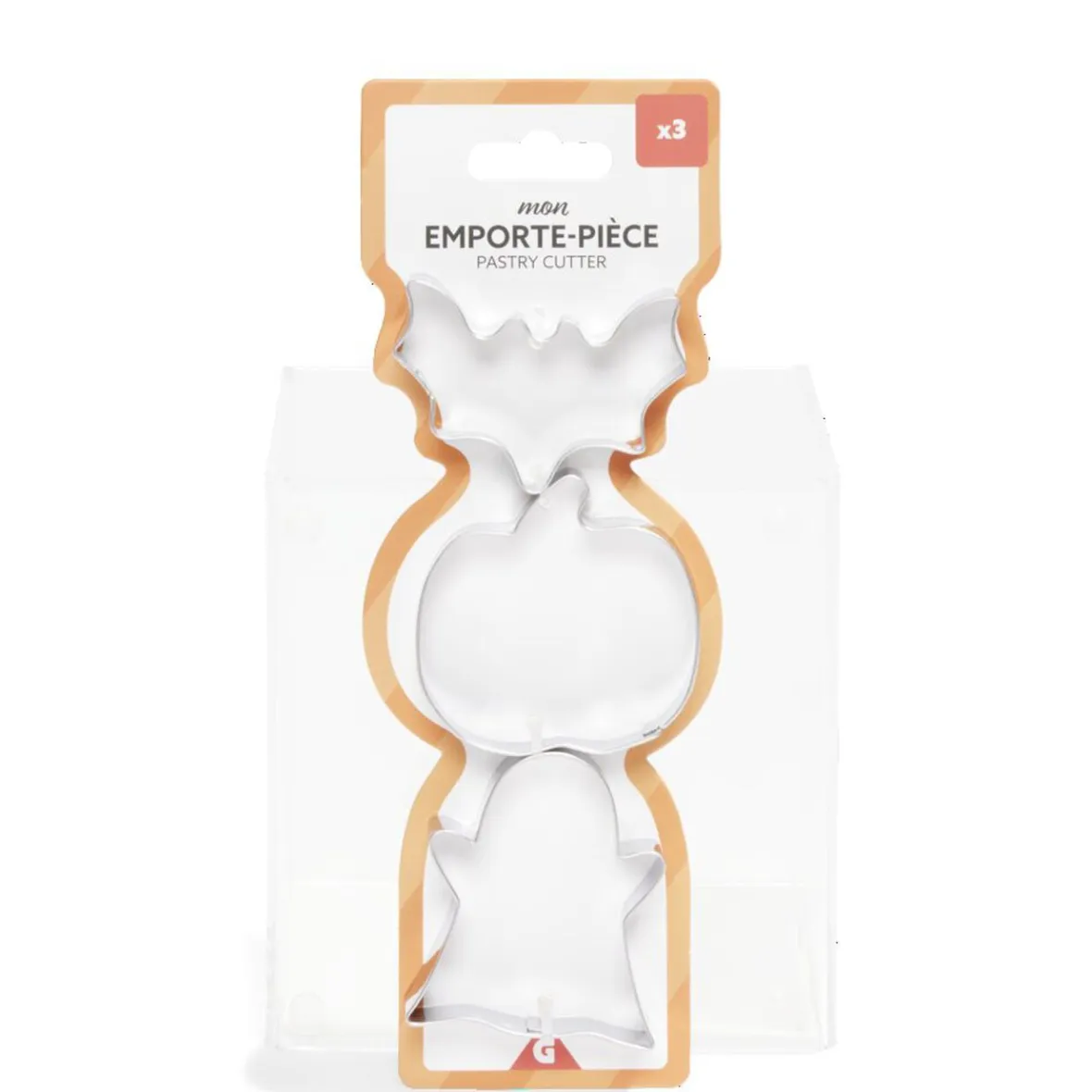 Gifi Cuisson^Lot de 3 moules à cookie en inox Ø6cm