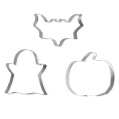 Gifi Cuisson^Lot de 3 moules à cookie en inox Ø6cm