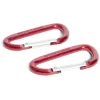 Lot de 2 mousquetons alpins aluminium rouge 80 mm^Gifi Best