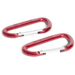 Lot de 2 mousquetons alpins aluminium rouge 80 mm^Gifi Best