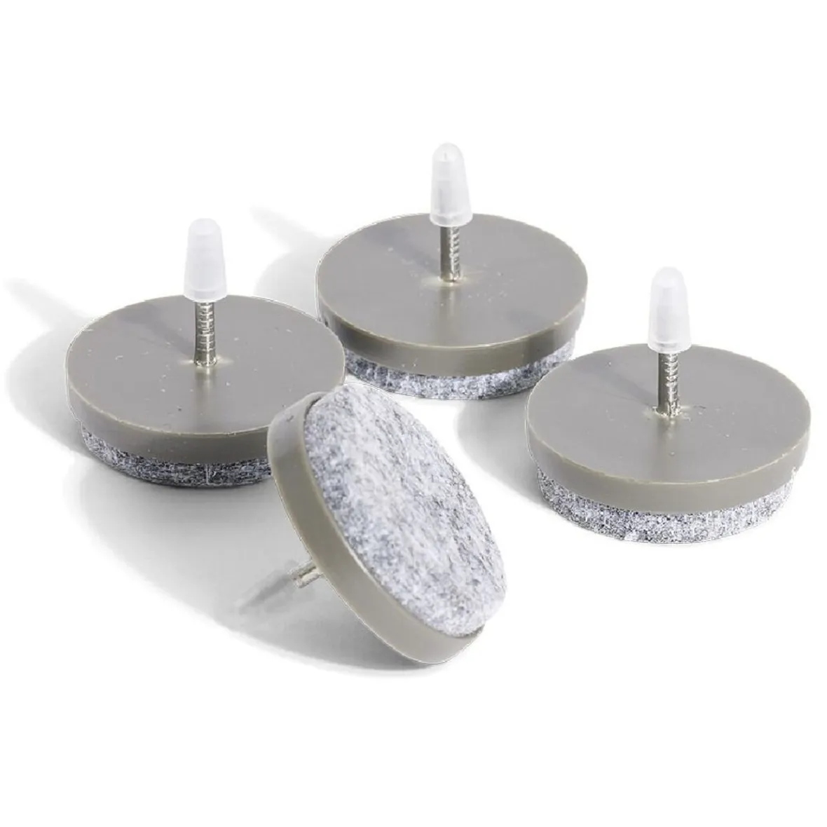 Lot de 4 patins de meuble ronds avec pointe - Ø28 mm^Gifi Best