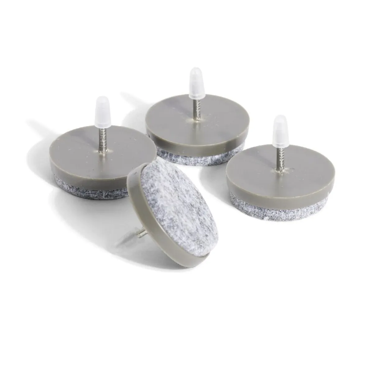 Lot de 4 patins de meuble ronds avec pointe - Ø28 mm^Gifi Best