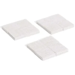 Lot de 12 patins en feutre adhésif ultra puissant - 22x22 mm^Gifi Online