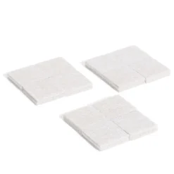 Lot de 12 patins en feutre adhésif ultra puissant - 22x22 mm^Gifi Online