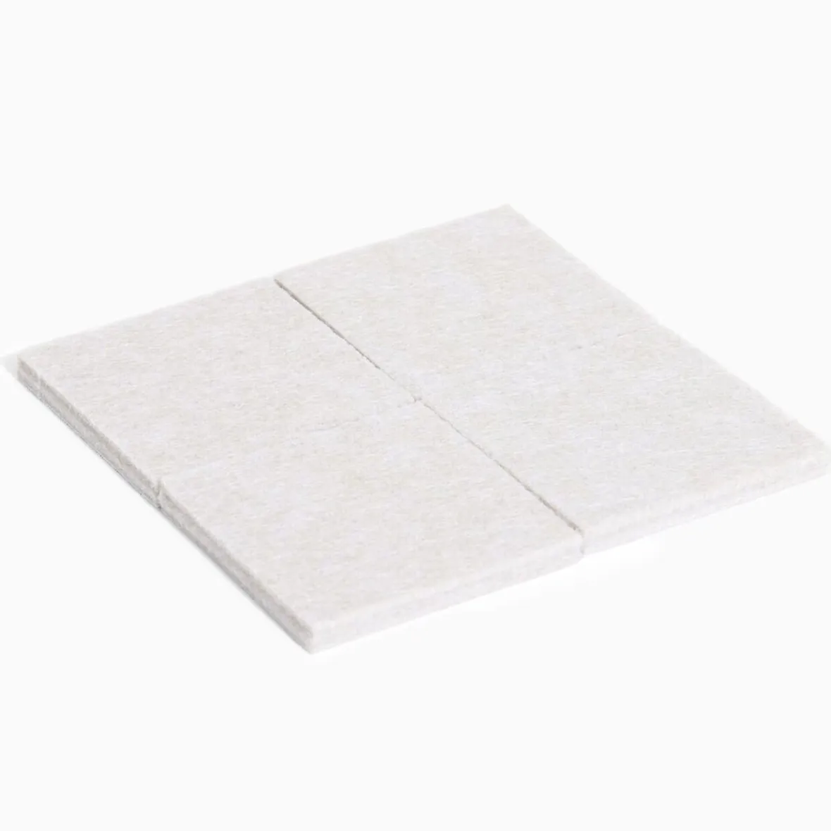 Lot de 4 patins en feutre adhésif ultra puissant - 50x50 mm^Gifi Outlet