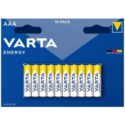 Lot de 10 piles LR03 AAA Varta Energy^Gifi New