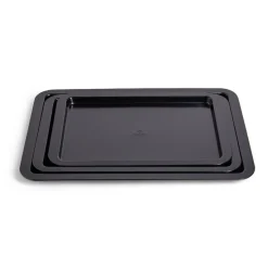 Gifi Cuisson^Lot de 3 plaques à four métal noir 38/43/48x29cm