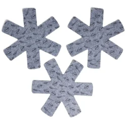Gifi Cuisson^Lot de 3 protège-poêles Ø38cm polyester noir ou gris