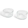 Gifi Cuisson^Lot de 2 ramequins en verre transparent Ø8,5xH4,5cm