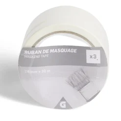 Lot de 3 rubans de masquage 24mm 20m^Gifi Discount