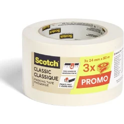 Lot de 3 rubans de masquage classic 24mm L50m^Gifi Hot