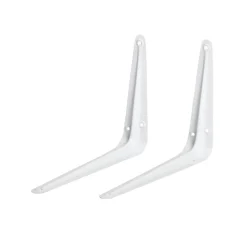 Lot de 2 supports d'étagères en équerre 15x20cm fer^Gifi