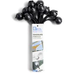 Lot de 10 tendeurs de bâche à boule Ø0,4xL.23cm^Gifi Online