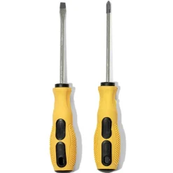 Lot de 2 tournevis noirs et jaunes^Gifi Outlet