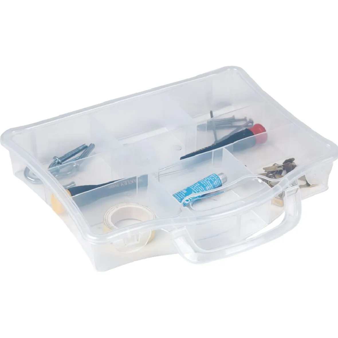 Mallette plastique 7 compartiments 23x18xH4cm^Gifi Clearance