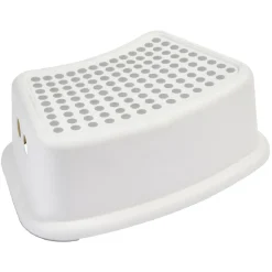 Marche pied surface antidérapante blanc et gris^Gifi New