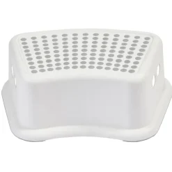 Marche pied surface antidérapante blanc et gris^Gifi New