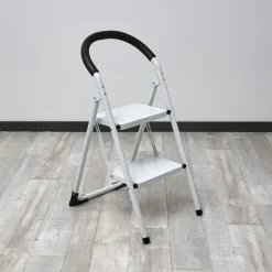 Marchepied pliant 2 marches blanc^Gifi Outlet