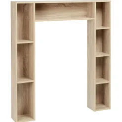 Meuble contour WC couleur naturel H.100 cm^Gifi Discount