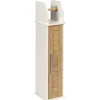 Meuble dérouleur WC mdf blanc naturel^Gifi Sale