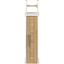 Meuble dérouleur WC mdf blanc naturel^Gifi Sale