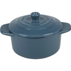 Gifi Cuisson^Mini cocotte ronde bleu canard