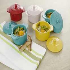 Gifi Cuisson^Mini cocotte ronde bleu canard