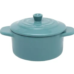 Gifi Cuisson^Mini cocotte ronde bleu turquoise