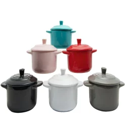 Gifi Cuisson^Mini cocotte ronde rouge