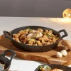 Gifi Cuisson^Mini plat à four rond en fonte avec poignées
