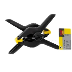 Mini serre joint Suki 100 mm noir et jaune x2^Gifi Sale