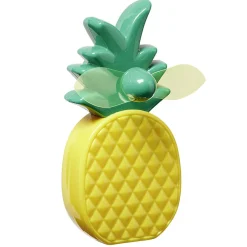 Mini ventilateur à piles Homday forme ananas jaune et vert^Gifi Discount