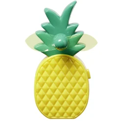 Mini ventilateur à piles Homday forme ananas jaune et vert^Gifi Discount