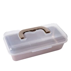 Gifi Cuisson^Moule à cake anti adhérent couvercle de transport 30,4x15,3xH6,2cm