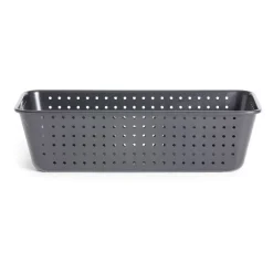 Gifi Cuisson^Moule à cake perforé acier noir 25x7xH2,5cm