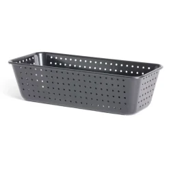 Gifi Cuisson^Moule à cake perforé acier noir 25x7xH2,5cm