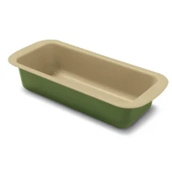 Gifi Cuisson^Moule à cake rectangulaire B-NAT beige et vert