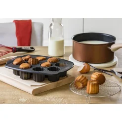 Gifi Cuisson^Moule à cannelés en silicone Tefal 10 pièces