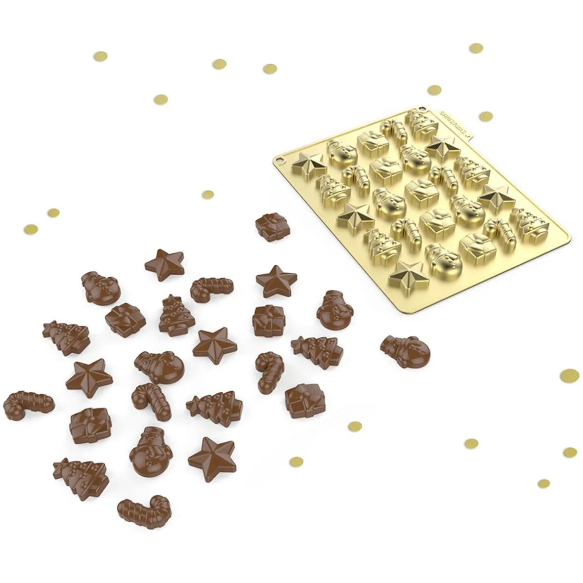 Gifi Cuisson^Moule à chocolats de Noël en silicone
