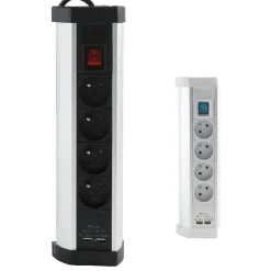 Multiprise 5 prises et 2 ports USB^Gifi