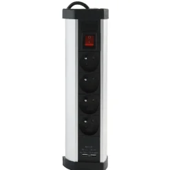 Multiprise 5 prises et 2 ports USB^Gifi