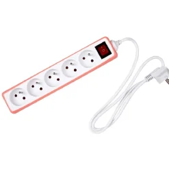Multiprise avec housse silicone corail^Gifi Online
