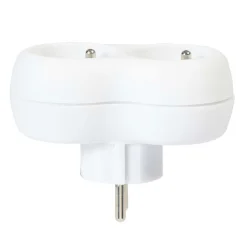 Multiprise duplite blanche 2 prises^Gifi New