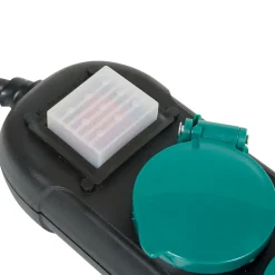 Multiprise étanche 4 prises noir et vert^Gifi Discount